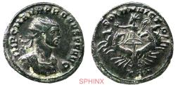 Ancient Coins - 514EL22P) Roman Imperial, Probus, Antoninianus, (3.55 Grms, 23 mm) Serdica, AD 277. Obverse: IMP CM AVR PROBVS AVG, radiate bust right, wearing imperial mantle. Reverse: SOLI INVIC