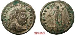 Ancient Coins - 462RF2Z) Roman Imperial, Galerius, AE Follis, (26.5 mm, 10.35 grm) Heraclea mint, Obverse: GAL VAL MAXIMIANVS NOB CAES, Laureate head right. Reverse: GENIO POPVLI ROMANI, Genius st