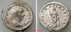 Ancient Coins - 947GG6Z) Gordian III. AD 238-244. AR Antoninianus (23 mm, 5.03 g, 6h). Rome mint, 3rd officina. 12th emission, mid to late AD 243. Radiate, draped, and cuirassed bust right / SECVR
