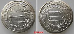 World Coins - 363HC6Z) THE ABBASID CALIPHATE, FIRST PERIOD : AL-MANSOUR, 136-158 AH / 754-775 AD, AR DIRHAM (2.89 gm; 25.5 mm) STRUCK AT THE MINT OF AL-KUFAH IN THE YEAR 141 AH, ALBUM TYPE # 213