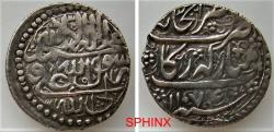 World Coins - 301EH22) Post-Mongols. Zands. Muhammad Karim Khan. AH 1164-1193 / AD 1751-1779. AR ABBASI (4 SHAHI) (24 mm, 4.55 grms). Type D. Court / Army mint of REKAB. Dated AH 1174, aXF
