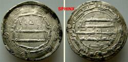 World Coins - 60RH99) THE ABBASID CALIPHATE, FIRST PERIOD : AL-MAHDI, 158-169 AH / 775-785 AD, AR DIRHAM STRUCK AT THE MINT OF MADINAT JAYY IN THE YEAR 162 AH, ALBUM TYPE # 215.1 (IN THE NAME OF