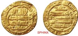 Ancient Coins - 259FHH22) VERY RARE AGHLABID: Ziyadat Allah III, 290-296 AH / 903-908 AD, AV dinar (19 mm, 3.93 g), NM, AH 292, A-452, al- 'Ush-152, citing Khatâb on the obverse, lightly clipped,