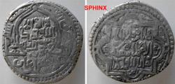Ancient Coins - 200KR0) ILKHANID MONGOLS OF PERSIA, ABU-SAID, 716-736 AH/ 1316-1335 AD, AR 6-DIRHAM, 10.62 GRMS, HUGE 30.5 MM, TYPE C, MIHRAB TYPE, STRUCK AT KHABUSHAN, 719 AH, VF
