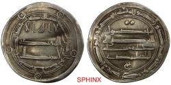World Coins - 853CKG22P) Abbasids. al-Mahdi. AR Dirham QASR AL-SALAM NOT MADINAT. VF+/ XF, RARE ABBASID: al-Mahdi, 775-785, AR dirham (2.93g), Qasr al-Salam, AH168, A-215.1, Vardanyan-30;