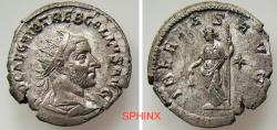 Ancient Coins - 961HG6Z) Trebonianus Gallus. AD 251-253. AR Antoninianus (22 mm, 3.25 g). Rome mint. 3rd emission, AD 252. Radiate, draped, and cuirassed bust right / Libertas standing facing, hea
