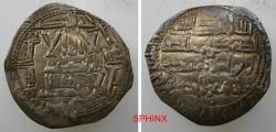 World Coins - 619FC22) Umayyad of Spain, ‘Abd al-Rahman II (206-238 AH/ 822-852 AD), AR Dirham (24 mm, 2.28 grms), struck at Al-Andalus in 220 AH, A 342; VF cond..Nicely toned.