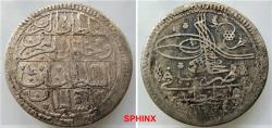 World Coins - 629EG18) OTTOMAN TURKEY, SELIM III, 1203-1222 AH / 1789-1807 AD, BIL 2 KURUSH 23.25gr, 40.5 mm, struck at constantinople; FINE.