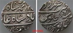 World Coins - 111RH22) INDIA, Mughal Empire. Muhammad Shah. 1719-1720 and 1720-1748. AR Rupee (25 mm, 11.28 g). Akhtanagar mint (Awadh). Dated year 6 and AH 1136 (AD 1724/5). KM 436.11. EF, tone