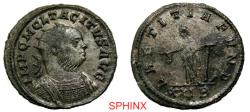 Ancient Coins - 380GM2Z) Tacitus, BI Antoninianus, (4.36 g, 21.5 mm), Obverse: IMP C M CL TACITVS AVG, Radiate, cuirassed bust right. Reverse: LAETITIA FVND, Laetitia standing left holding wreath