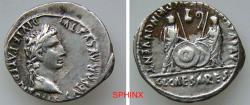 Ancient Coins - 876CKC6Z) Roman Imperial, Augustus, 27 BC-AD 14 AR Denarius. 3.77 grms,  20 mm; CAESAR AVGVSTVS DIVI F PATER PATRIAE. Laureate head right. Reverse: AVGVSTI F COS DESIG PRINC IVVENT