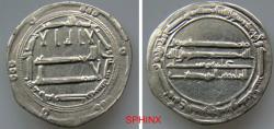 World Coins - 346RR6Z) THE ABBASID CALIPHATE, FIRST PERIOD : AL-MAHDI, 158-169 AH / 775-785 AD, AR DIRHAM, 2.86 GRMS, 24 MM,  STRUCK AT THE MINT OF AL-MUHAMADEYA IN THE YEAR 160 AH,  XF