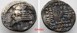 Ancient Coins - 180RH3Z) KINGS of PARTHIA. Phraates IV. 38/7-2 BC. AR Drachm (18.5 mm, 3.58 g, 1h). Ekbatana mint. Diademed bust left; to right, eagle left, holding wreath in beak / Archer (Arsake