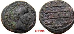 Ancient Coins - 982FC3) ARTUQIDS OF MARDIN, NASER AL-DIN ARTUQ ARSLAN, 597-637 AH/1201-1239AD, AE DIRHAM TYPE OF SS 43, 10.17 GRMS, 29 MM DIA. FINE.   Obv.: Large roman-style male head in profile