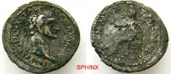 Ancient Coins - 875CKC6Z) INTERESTING fourree AND mule Roman Imperial, Domitian, AD 81-96; Fouree mule AE denarius W/silver wash, 2.36 grms, 20.5 mm; Obverse: IMP CAES DOMIT AVG GERM P M TR P XI,