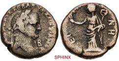 Ancient Coins - 435KC22P) EGYPT, Alexandria. Vespasian. AD 69-79. BI Tetradrachm (24mm, 12.83 g, 12h). Dated RY 2 (AD 69/70). Laureate head right; L B (date) below chin / Eirene standing left, hol