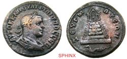 Ancient Coins - SPHINX RESUMES SHIPPING TO THE UNITED STATES...229GG5W) Roman Provincial, Philip I AE30 (19.41 g, 30 mm) of Commagene, Zeugma.