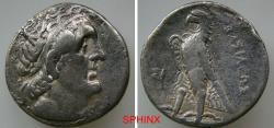 Ancient Coins - 427CFC4K) PTOLEMAIC KINGS of EGYPT. Ptolemy II Philadelphos. 285-246 BC. AR Tetradrachm (26 mm, 13.74 g). Sidon mint. Struck circa 274 BC. Diademed head of Ptolemy I right, wearing