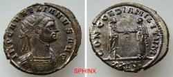 Ancient Coins - 582FF4W) R. Imperial, Aurelian AE Antoninianus. 4.34 Grms, 22 mm, Siscia mint. 274 AD. Obverse: IMP C AVRELIANVS AVG, Radiate, cuirassed bust right. Reverse: CONCORDIA MILITVM, Aur