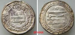 World Coins - 593RL6Z) ABBASID CALIPHATE, THIRD PERIOD, AL-MU'TADID, 279-289 AH/ 892-902 AD, AR DIRHAM, 2.99 GRMS, 24 MM, STRUCK AT MADINAT AL-SALAM IN 280 AH, LAVOIX 1058, TYPE OF ALBUM 242, VF