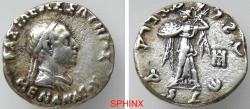 Ancient Coins - 563HM5R) BAKTRIA, Indo-Greek Kingdom. Menander I Soter. Circa 155–130 BC. AR Drachm (16.5 mm, 2.42 g). Diademed and draped bust right / Athena Alkidemos advancing left; monogram to