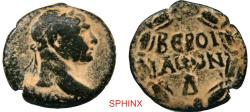 Ancient Coins - 658CH4K) Beroea, Syria. Trajan, AD 98-117, AE25, 9.27 Grms, 22 mm, Obverse: AYTOKΡ KAIC NEΡ TΡAIANOC AΡICT CEB ΓEΡM ΔAK ΠAΡΘ, Laureate head right. Reverse: BEΡOI-AIωN Δ in three li