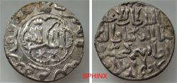 World Coins - 66RR22P) Seljuq of Rum, Ghiyath Al-Din Kaykhusru III 663-682 AH/ 1265-1283 AD, AR dirham (23 mm, 3.01 grm) struck at KONYA in the year 678 AH, XF