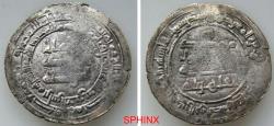 Ancient Coins - 584RL6Z) Abbassid, Muhammad Al-Qaher, 320-322 AH/932-934 AD, AR dirham, 2.57 grms, 26 mm, minted at RAS AL-'AYN (R : Rare mint) in the year 320 AH (mint and date clear). aVF