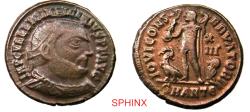 Ancient Coins - 420CL2Z) Licinius I, AE Follis, (4.53 g, 20 mm) Antioch mint, Obverse: IMP C VAL LICIN LICINIVS P F AVG, Radiate, draped and cuirassed bust right. Reverse: IOVI CONS-ERVATORI, Jupi