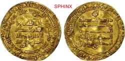World Coins - 317EFG22P) TULUNID: Ahmad b. Tulun, 868-884, AV dinar (3.56g), Misr, AH 270, A-661, Bernardi-191De, wavy surfaces, VF.