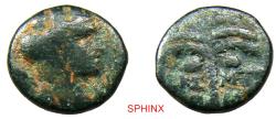 Ancient Coins - SPHINX NOW SHIPPING TO THE UNITED STATES... 923RC5) Ancient Greek, Tyre region. AE (3.48 g, 15.5 mm).