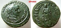Ancient Coins - SPHINX RESUMES SHIPPING TO THE UNITED STATES.... 174FF0) Thrace, Hadrianopolis — Provincial Bronze of Gordian III with Asklepios