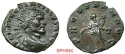Ancient Coins - 780GK5R) Roman Imperial, Quintillus AE Antoninianus. (2.63 grms, 19 mm) Siscia mint. Obverse: IMP CM AVR CL QVINTILLVS AVG, Radiate, draped bust right. Reverse: PROVIDEN AVG, Provi