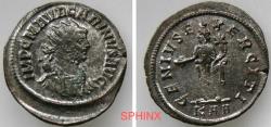 Ancient Coins - 583FF4W) Carinus AD 283-285., BI Antoninianus. 3.66 Grms, 23 mm, Rome mint, Obverse: IMP CM AVR CARINVS AVG, Radiate, draped bust right.Reverse: GENIVS EXERCITI, Genius standing le