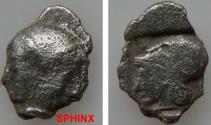 Ancient Coins - 931RF17) ASIA MINOR, 4TH-3RD Cent.BC, AR FRACTION, 0.93 Grms, 7X10 MM, Female figure left / Athena left in incuse square; Fine.   Important note about the photo : Due to the extrem