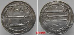 World Coins - 368FR3) THE ABBASID CALIPHATE, FIRST PERIOD : AL-MAHDI, 158-169 AH / 775-785 AD, AR DIRHAM STRUCK AT THE MINT OF AL-ABBASIYA (NORTH AFRICA) IN THE YEAR 166 AH, YAZID IN THE LOWER R