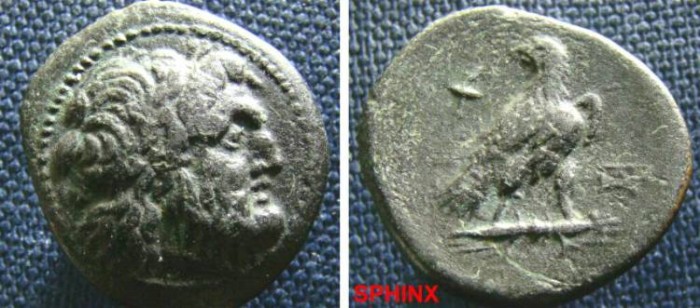 569ek0 Macedon Paroreia Circa 185 168 Period Of Philip V And Perseus Ae 21 5 X 24 Mm 8 91 G Laureate Head Of Zeus Right Eagle Standing Right On Thunderbolt Head Left