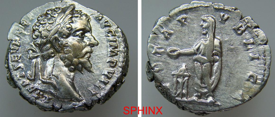 51FF5R) Roman Imperial, Septimius Severus, 196-197 AD. AR Denarius