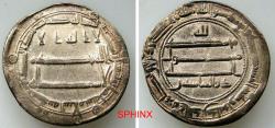World Coins - 14RL6Z) THE ABBASID CALIPHATE, FIRST PERIOD : AL-MA'MUN, 194-218 AH / 810-833 AD, AR DIRHAM, 2.95 GRMS, 23 MM, STRUCK AT THE MINT OF MADINAT AL-SALAM 198 AH, XF