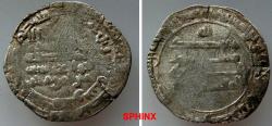 World Coins - 961EC7X) ABBASID AL-MUQTADIR, 295-320 AH / RARE درهم دمشق المقتدر بالله