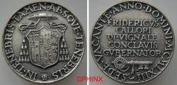 World Coins - 931EE22V) VATICAN MEDAL, AR Solid 800 silver content, 17.27 grms, 32 mm, SEDE VACANTE vacant seat Anno Domini 1963, governor of Conclave's Msgr Federico Callori Di Vignale, EF
