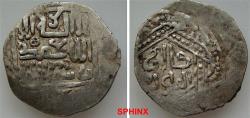 Ancient Coins - 219EC7Z) MONGOLS, ILKHANS, AR DIRHAM, 2.81 GRMS, 25 MM, ANONYMOUS TYPE, STRUCK DURING TIME OF HULAGU AND ABAQA, CIRCA 643-670 AH ; TABRIZ STYLE, DM, WITH TITLE OF THE GREAT KHAN KA