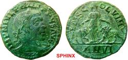 Ancient Coins - 461HE5) MOESIA SUPERIOR, Viminacium. Philip I. AD 244-249. Æ (29 mm, 19.32 g, 1h). Dated CY 6 (AD 245/6). Laureate, draped, and cuirassed bust right / Moesia standing facing, head