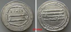 World Coins - 347RR6Z) THE ABBASID CALIPHATE, FIRST PERIOD : AL-MAHDI, 158-169 AH / 775-785 AD, AR DIRHAM, 2.79 GRMS, 24 MM, STRUCK AT THE MINT OF AL-MUHAMADEYA IN THE YEAR 161 AH, Superb XF