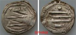 World Coins - 216EE22) THE ABBASID CALIPHATE, FIRST PERIOD : AL-MAHDI, 158-169 AH / 775-785 AD, AR DIRHAM STRUCK AT THE MINT OF AL-ABBASIYA (NORTH AFRICA) IN THE YEAR 166 AH, YAZID IN THE LOWER