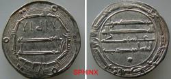 World Coins - 569RF4W) ABBASID CALIPHATE, FIRST PERIOD : AL-MAHDI, 158-169 AH / 775-785 AD, AR DIRHAM STRUCK AT THE MINT OF MADINAT AL-SALAM (PRESENT DAY BAGHDAD) IN THE YEAR 161 AH, XF