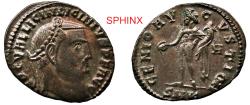 Ancient Coins - 918CH2Z) Roman Imperial, Licinius I, AE Follis, (2.41 grms, 22 mm), Cyzicus mint, Obverse: IMP C VAL LICIN LICINIVS P F AVG, Laureate head right. Reverse: GENIO AV-GVSTI CMH, Geniu