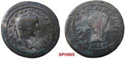 Ancient Coins - 581HM3) CILICIA, Anazarbus. Severus Alexander. 222-235 AD. Æ 24 mm (8.87 g). Dated CY 248 (229/30 AD). Laureate head right / Sheaf of five grain-ears; ETH MC (date) in exergue). VF