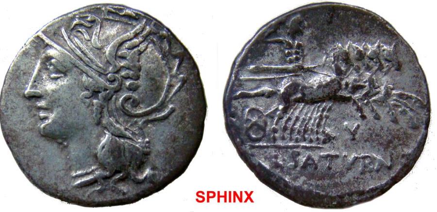 925CGH0Z) Lucius Appuleius Saturninus. 104 BC. AR Denarius (19 mm, 3.81 ...