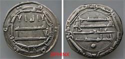 World Coins - 213EE22) ABBASID CALIPHATE, FIRST PERIOD : AL-MAHDI, 158-169 AH / 775-785 AD, AR DIRHAM STRUCK AT THE MINT OF MADINAT AL-SALAM (PRESENT DAY BAGHDAD) IN THE YEAR 164 AH, ALBUM TYPE